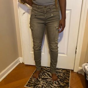 H&M Olive Cargo Jeans